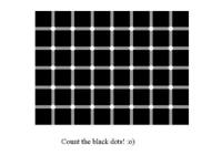 错觉图：有几个黑点？