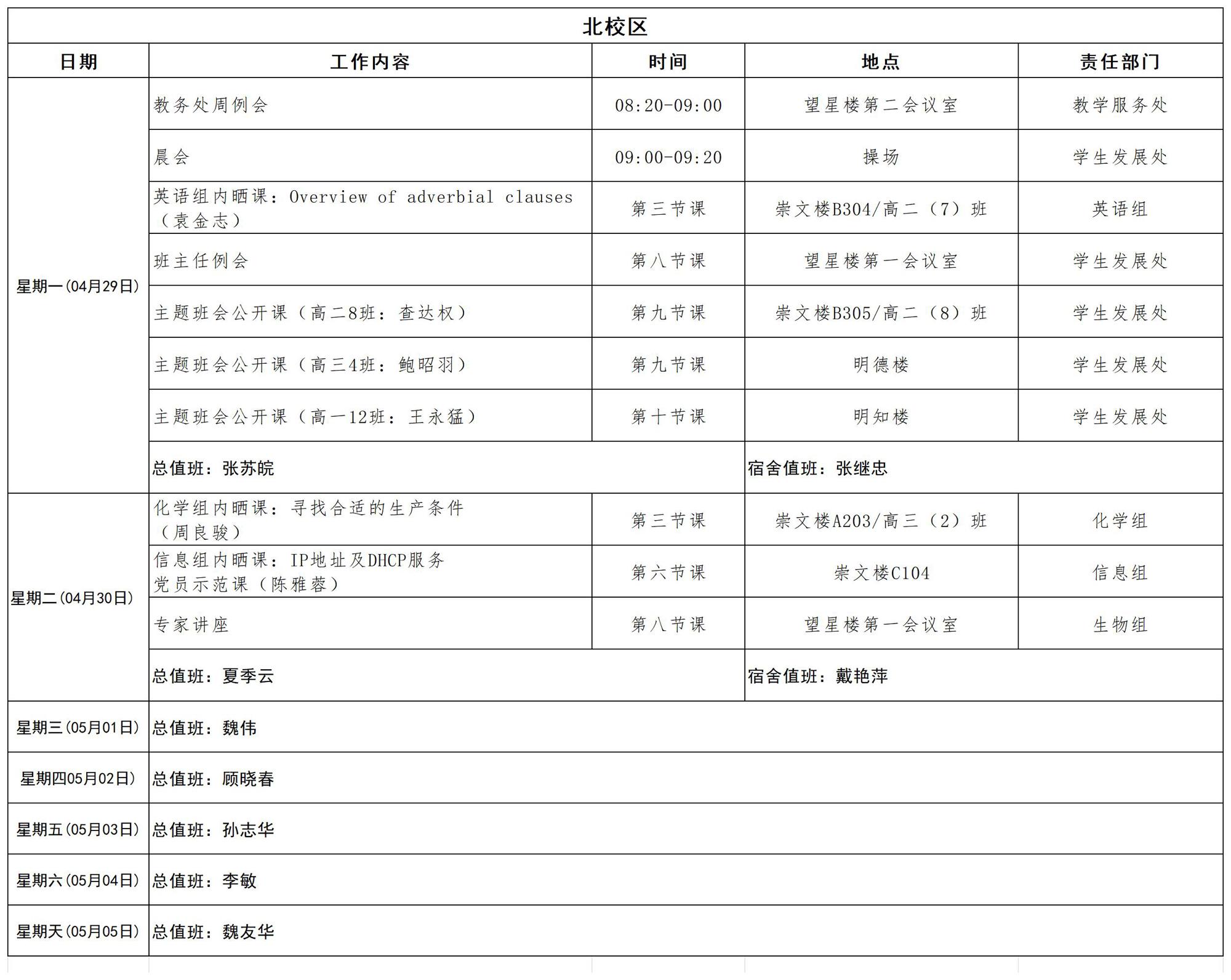 2023-2024学年第二学期日程_第十一周(1)