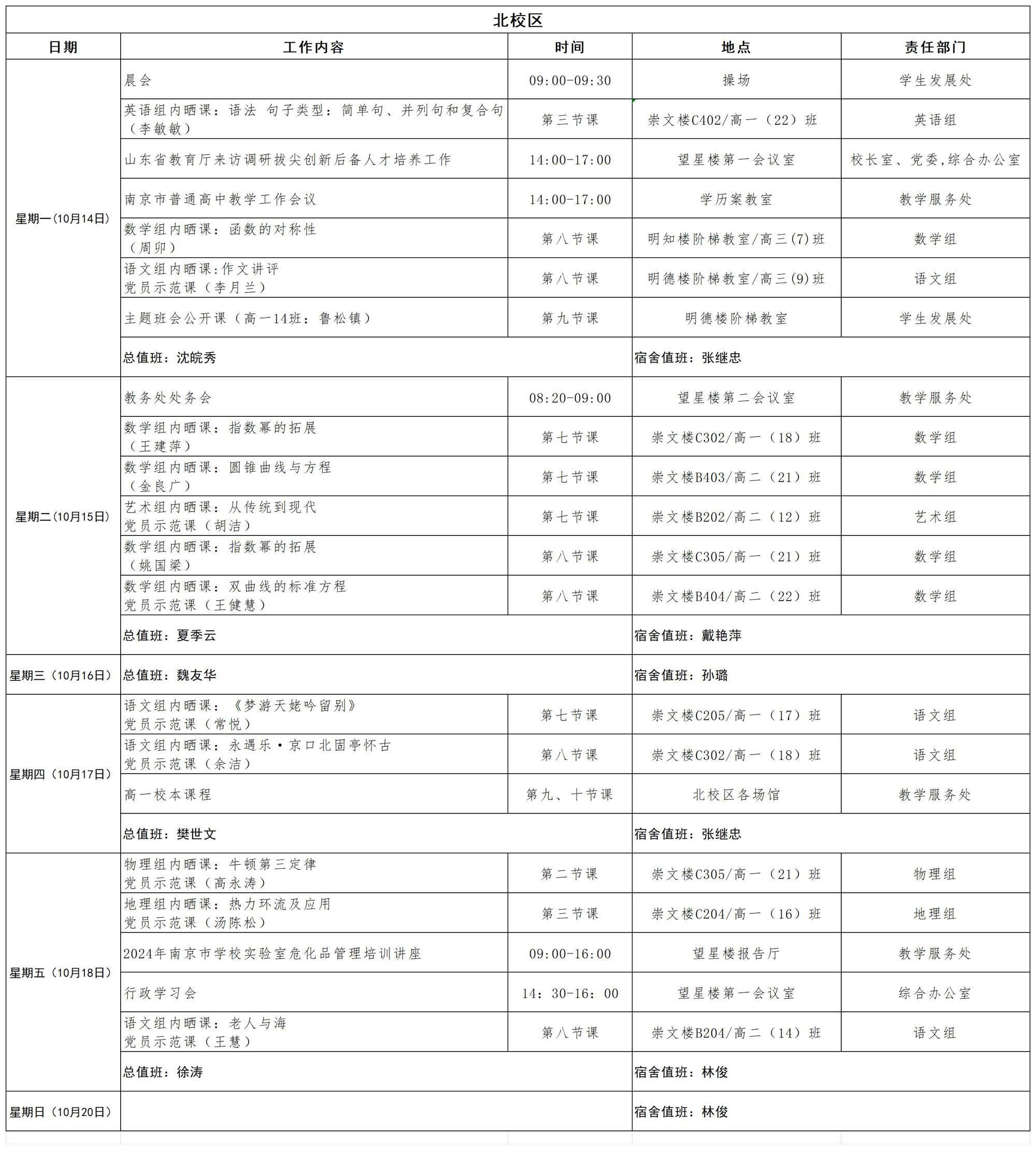 2024-2025学年第一学期日程_第七周